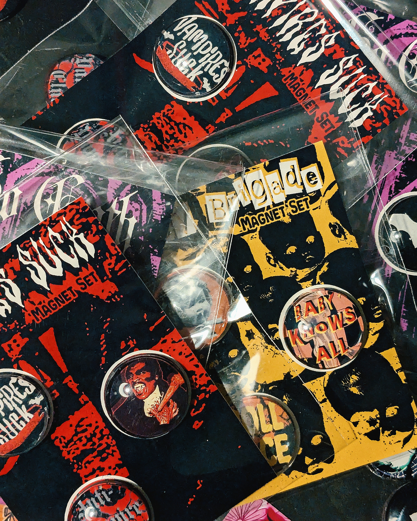 A So Goth Sucky Vampire Brigade of Doll Magnet Singles & Sets