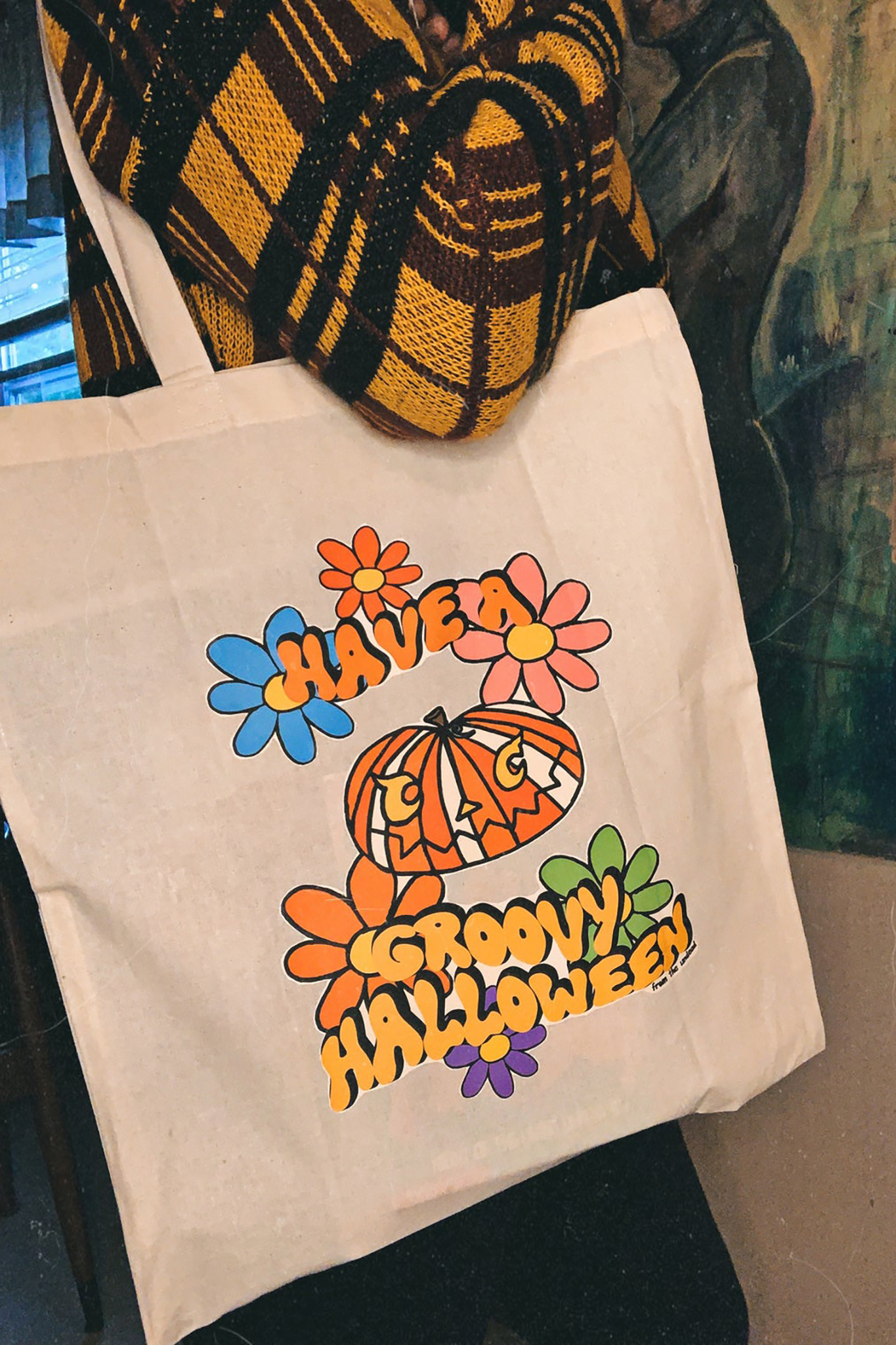 Groovy Little Pumpkin Tote Bag