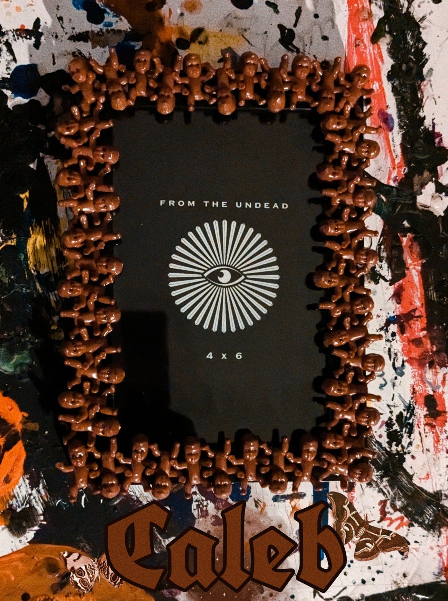 The Custom Baby Frame • Punk Frame • Alternative Frame • Weirdcore • Unique Baby Shower Gifts • Unique Gifts • Arthoe Aesthetic