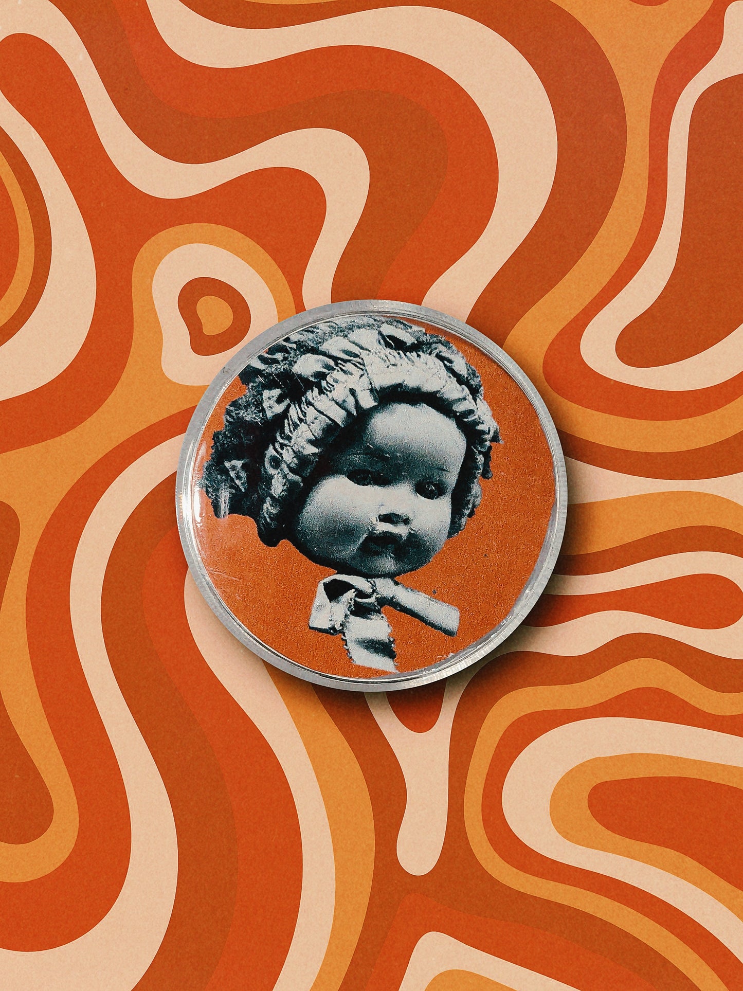 Dolls, Clown, and Other Weirdness Button Collection 1