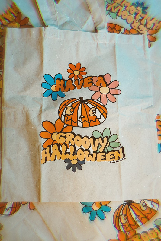 Groovy Little Pumpkin Tote Bag