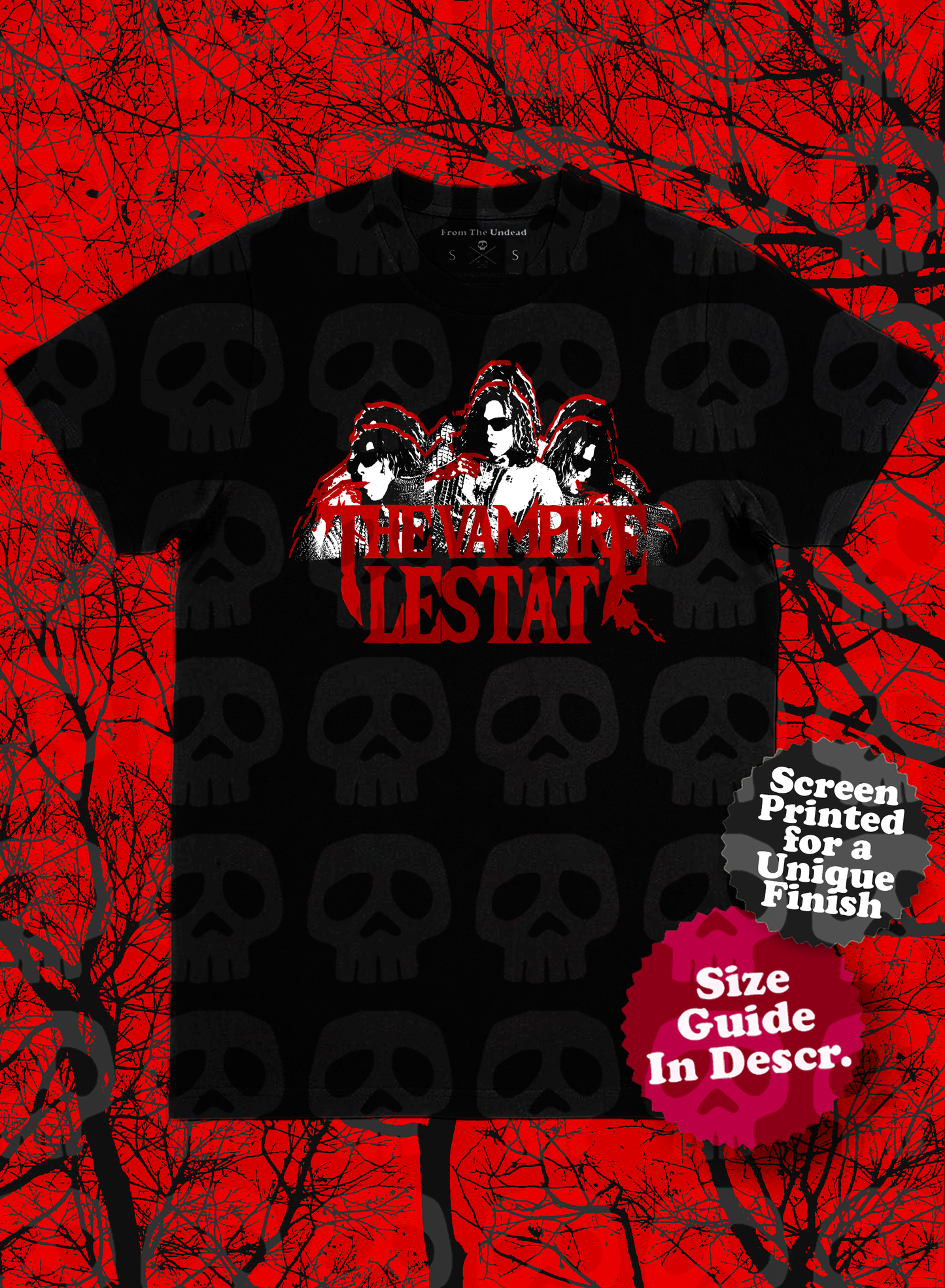 The Vampire Lestat's Blood Blood Blood Punk-Style Shirt | Interview with the Vampire