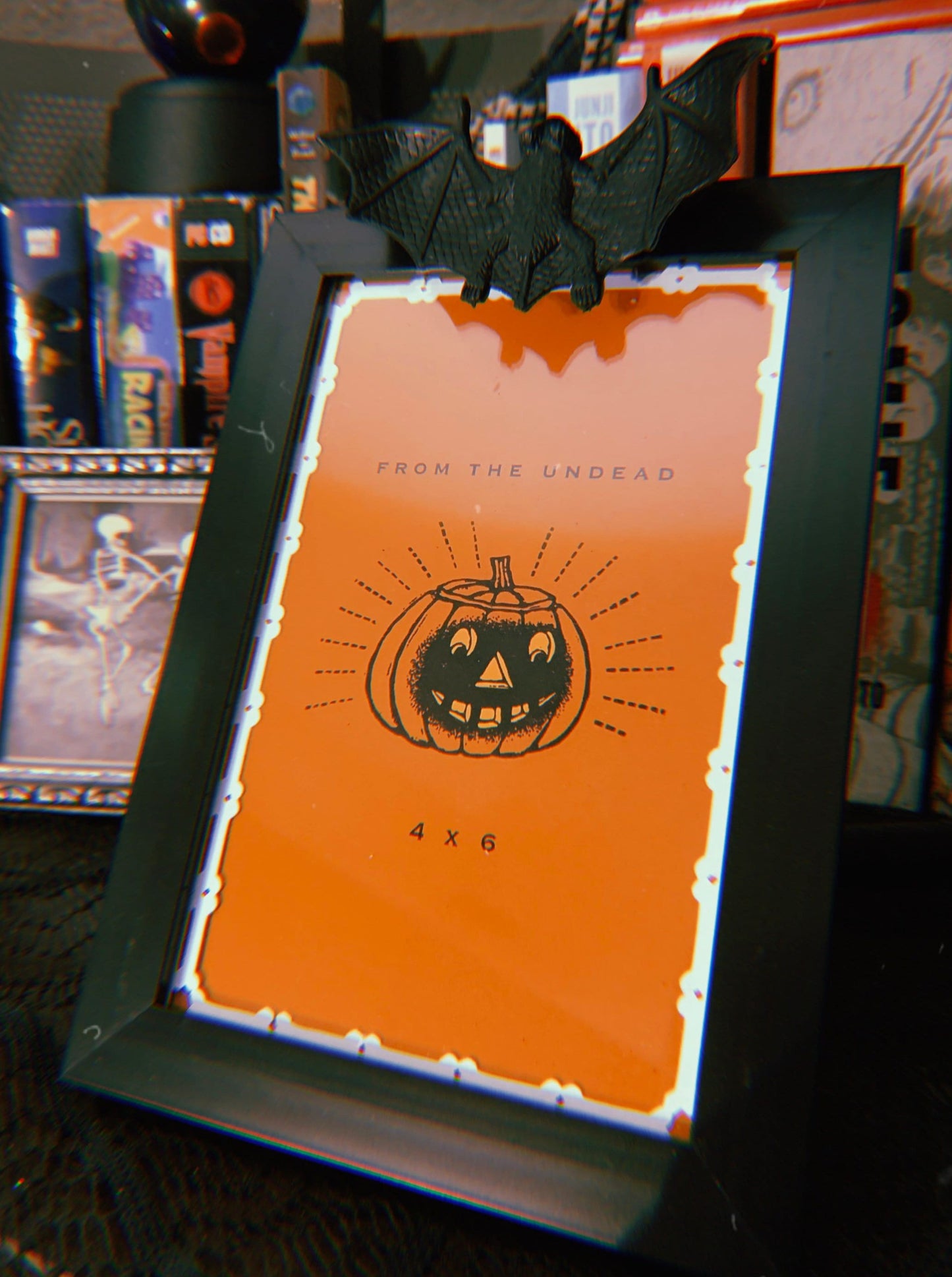 A Freakin’ Bat?! Halloween 4x6 Picture Frame